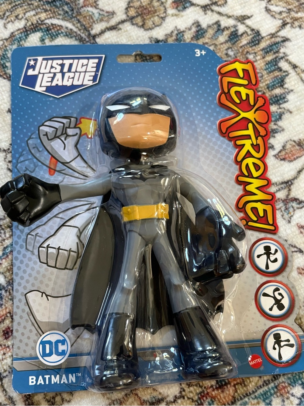 Batman Flexible Action Figure - Black, Gray & Yellow